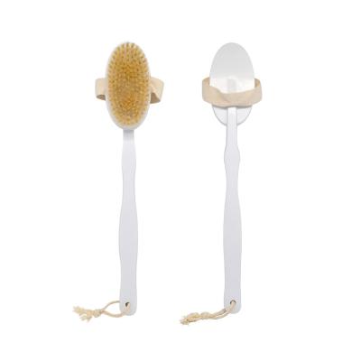 China High Quality Nondisposable Boar Bristle Low Price Long Handle Used To Cleanse Body Brush With Customized for sale