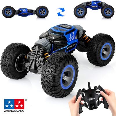 China RC Hobby Zhengguang 4WD Rc Car Hobby Stunt Radio Controlled Rc Car 4x4 Twist Car 360 Double Sided Remote Control Rc Rock Crawler for sale