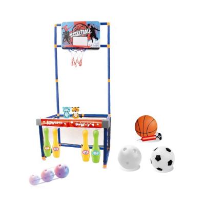 China Children Amusement Toys Zhengguang Outdoor Toys Kids Sport Game Ball Door Football Basketball 3 in 1 Rolling Toys for sale