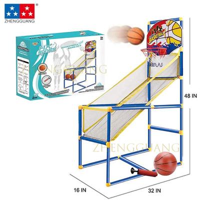 China Zhengguang Small Indoor Outdoor Kids Game Toys Children's Sports Toys Street Basketball Shooting Toy Game Plastic Children Exercise Basketball Hoop for sale