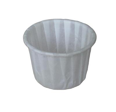 China Sale Mini Roll Paper Cup Disposable Hot Paper Baking Dessert Cups With Flat Lids for sale