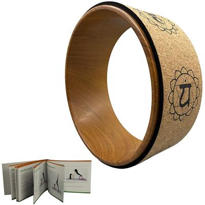 China Custom High Quality Eco - Friendly Cork Yoga Wheel For Home Use Eco - Friendly Exercise for sale