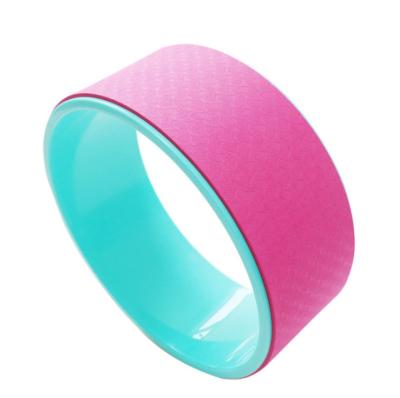 China Hot Selling Yoga+Massager Fitness Enhancing Roll Back Pain Back Pain Rolling Band Eliminating Wheel Yoga for sale