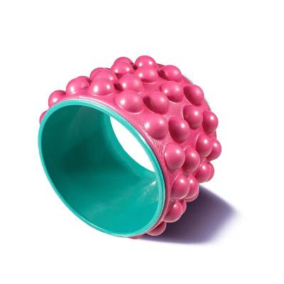 China EVA+PP Acumobility Release Pressure Point Yoga Wheel Foam Roller Myofascial Back Pain Yoga Wheel For Back Pain for sale