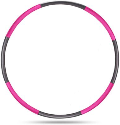 China PP foam fitness exercise framework+NBR weighted for adult, Detachable Design-Professional 8 Section Exercise Soft Circle Pink-Gray for sale