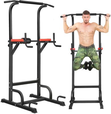 China Home Use Power Tower Workout Pull Up and Dip Station Adjustable Multifunctional Home Gym Fitness Equipment for sale