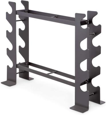 China Modern Compact Dumbbell Rack Free Weight Rack For Home Gym Black, 20.50 x 8.50 x 27.00 inch for sale