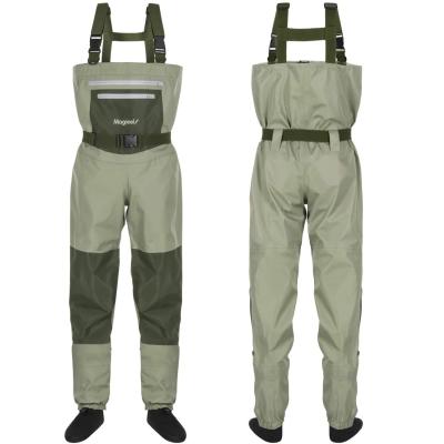 China Breathable Custom Chest Wader Breathable Foot Hunting Fishing Waders For Outdoor Sports for sale