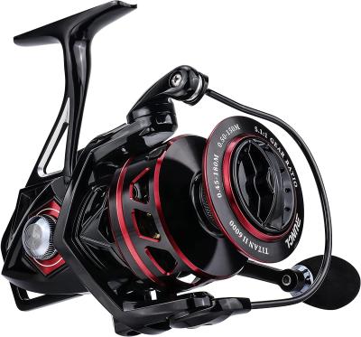 China OEM ODM Black Color Freshwater Carbon X Straight Spinning Reel Fishing For Adult for sale