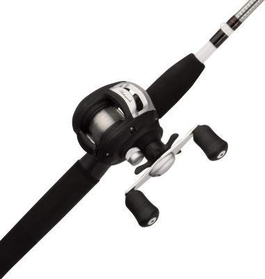 China Mid 6' Carbon Fishing Rod Low Profile & Combo Bait Cast Reel 2 Pieces Large For Saltwater & Saltwater Freshwater for sale