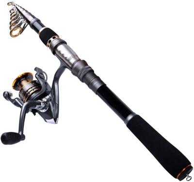 China Carbon Spinning Reel BB Telescopic Fishing Rod and Combos Bearings Full Kit Carbon Fiber Fishing Pole 12+1 Stainless Steel Reel for sale