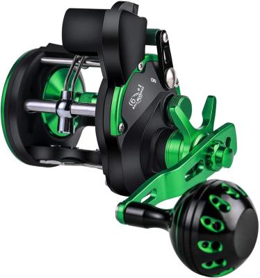 China Graphite Straight Body Powerful Carbon Disc Troll Counter Trolling Fishing Reels for sale