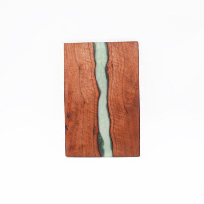 China Viable Wooden Artist Chopper Epoxy Resin Cheese Board for sale