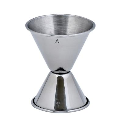 China Double small measuring cup cocktail measure Japanese shot high quality stainless steel-copper viable cone 1/2oz 304 wholesale for sale