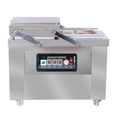 China DZ400/2 Commercial Automatic Food Nitrogen Gas Double Chamber Food Meat Vacuum Rinser Vegetable Packing Machine for sale