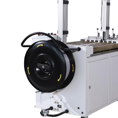 China Food Strip Box Paper Carton Strapping Machine Automatic Electric Plastic Packaging Machine Drive PP Material Heating for sale