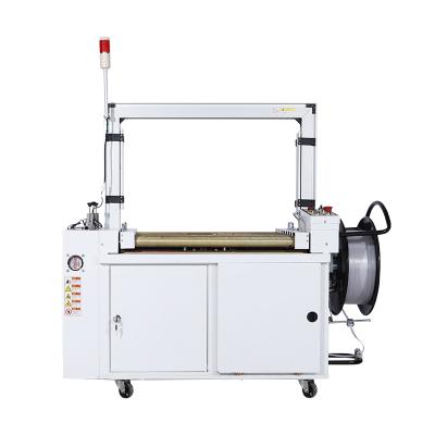 China MH102A Automatic Food Packaging Belt Band Cardboard Baggage Strapping High Tension Tool Packaging Machine 1580*650*1418Mm for sale