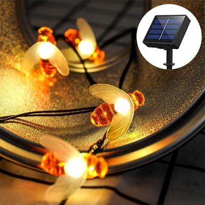 China Eco-Friendly Solar Bee String Lights Outdoor and Led Bee Fairy Lights with 8 