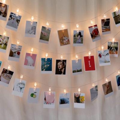 China Decoration Photo Clips String Fairy Lights String Lights with Clips for Hanging Pictures, Cards, Artwork, Warm White for sale