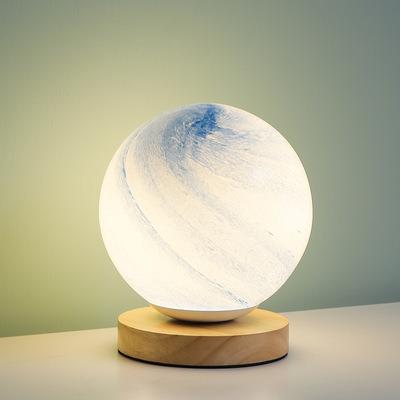 China Home Bedroom Living Room Planet Moon Night Light, Night Lights, Nordic Creative Night Light Decoration Style Gift Rechargeable Bedroom Table Lamp for sale