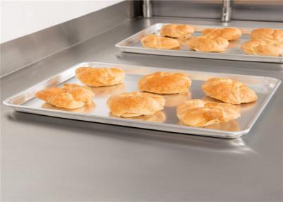 China RK Bakeware China Foodservice NSF 1/2 Size Aluminium Bread Baking Tray Bun / Aluminium Sheet Pan Wire In Rim 18