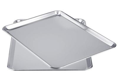 China RK Bakeware China Foodservice Chicago Metallic Aluminum Bun Tray / Cookie / Bread Baking Sheet Tray for sale