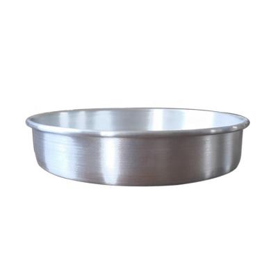 China 9*2 inch aluminum round fixed base cake plate Cake Tools cheese pan cake pan for sale