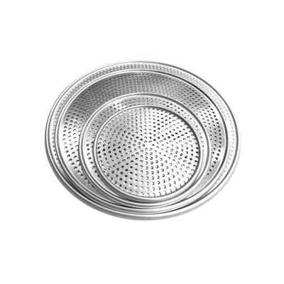 China 13 inch aluminum alloy pizza pan bandejas para piizza redonda de delikli pizza tepsisi oven aluminum pizza pan for sale