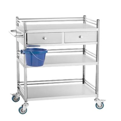 China RK Bakeware China Medical Hospital Dressing Stainless Steel Trolley Surgical Trolley with Drawers for sale