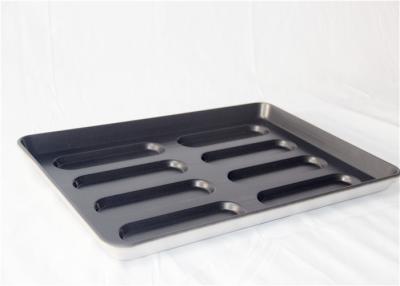 China Black Non Stick 8 Links Hot Dog Bun Baking Pan for sale