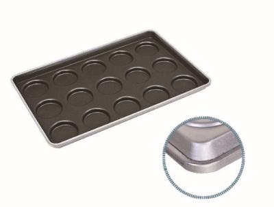 China 738x503x41mm pFA 0.8mm Hamburger Bun Baking Pan for sale