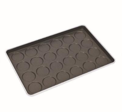 China 24 Convex 4 Inch PFA Hamburger Bun Baking Pan for sale