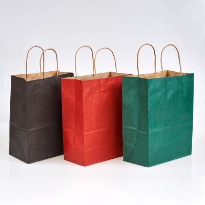 China Handbag Colored Kraft Paper Hand-held Gift Bag Packaging Bag for sale