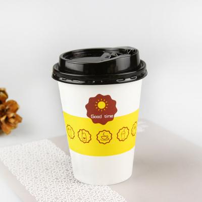 China PLA Degradable And Environmentally Friendly Paper Coffee Cups for sale