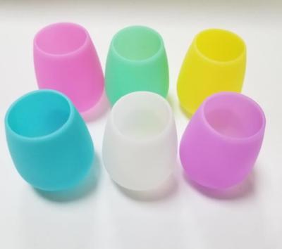 China Unique Unbreakable Food Grade Unbreakable Multi Color Silicone Wine Glass Silicone Wine Cup for sale