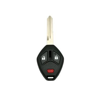 China Replace Car Key Shell Case Uncut Remote Key MIT6 Left to 2+1 Button Master Blade For Mitsubishi for sale