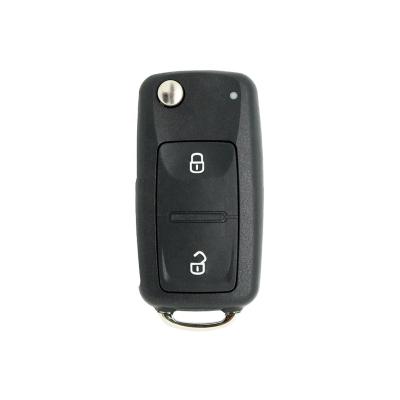 China Replace Car Key FOR NewVW 2 Button Flip Key Shell Remote for sale