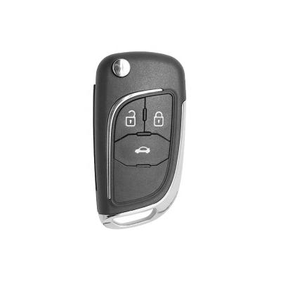 China Replace Car Key Modified ForChevrolet 3 Remote Flip Key With Blade Button (More High Quality) for sale