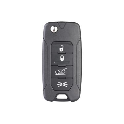 China Replace ForJeep Car Key 4 Buttons Flip Key Shell Without Logo Remote for sale