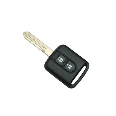 China Replace ForNissan 2 button car key BY BLADE - WITH SCREW - WITH RUBBER INSIDE - WITHOUT LOGO for sale