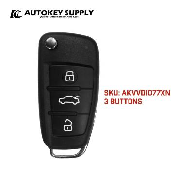 China Replace car key VVDI A6L Flip-3BTN XNA600EN style for sale