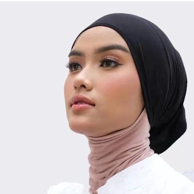 China Huzhou Factory Cotton Malaysian Classic Women Arab Underscarf Scarf Hat for sale