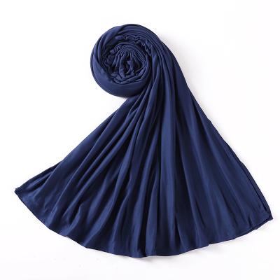 China Long Scarf Fashion Stretch Wrap Dubai Modal Cotton Hijab Cotton Material Muslim Shawl Modal Material for sale