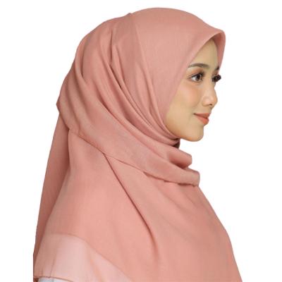 China 2022 Popular Fashion Bawal Hijab Indonesia Cotton Malaysia Cotton Hijab Bawal Turban Cotton Veil for sale