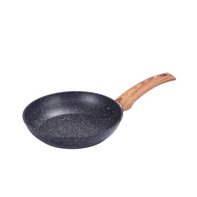 China Nonstick 20cm non stick pan kitchen cooker cooker black granite coating frying pan aluminum frying pan cookware for sale