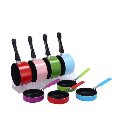 China Sustainable Lidless induction bottom color non stick sandwich machine and toaster frying pan for sale