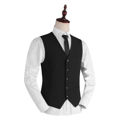 China Custom Anti-wrinkle New Arrival Dress Vests For Slim Fit Mens Vest Jacket Business Formal Wedding Wear Mens Vests for sale