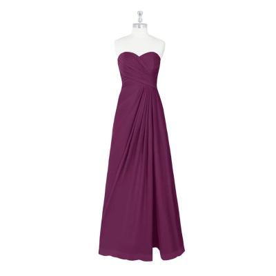 China Sexy Strapless Anti-Static Dress Ankle Length Mermaid Dresses Velvet Formal Purple Evening Dresses for sale