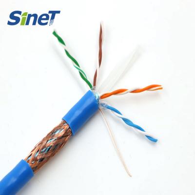 Chine Any Color Available High Performance 4 Pairs 23AWG 0.57mm CCA CU Copper SFTP S/FTP Cat6 Cables à vendre