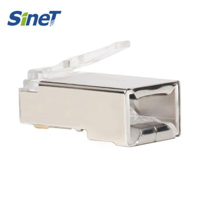 China Wholesalers Cat5e Cat6 Cat6a Shielded FTP RJ45 Connector 8P8C for Ethernet Network Cables Te koop